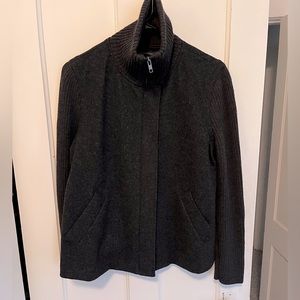 Eileen Fisher grey sweater jacket. EUC